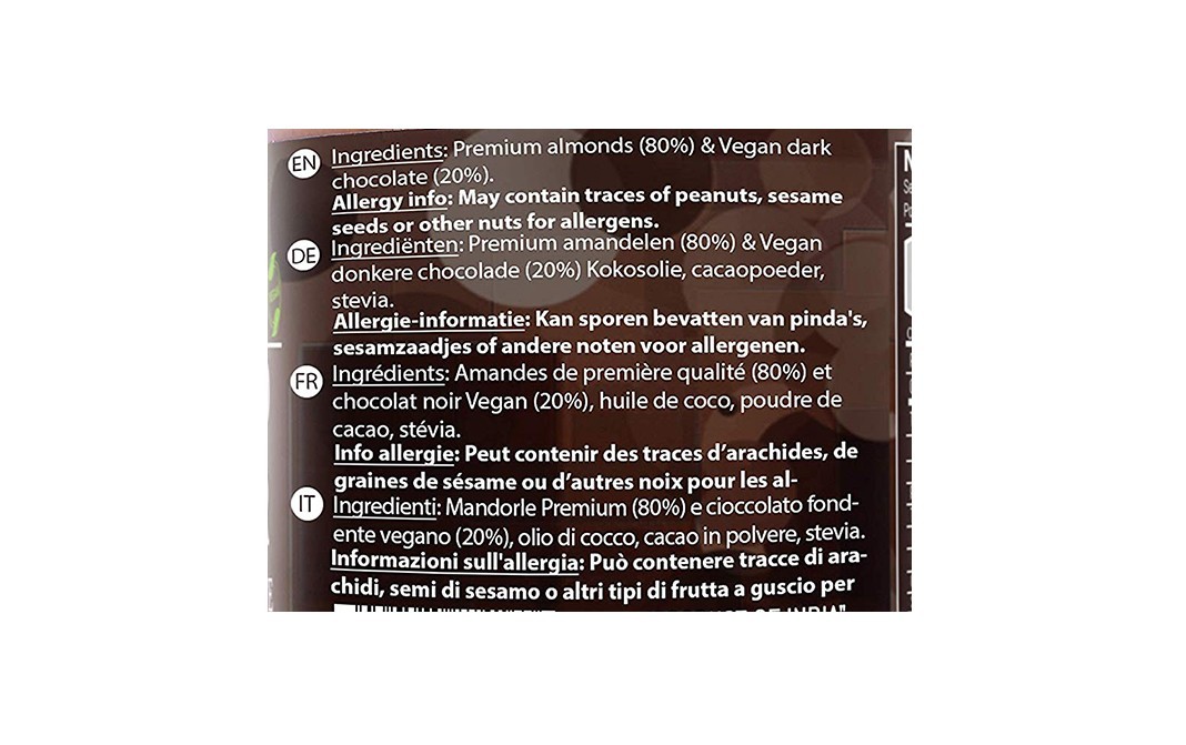 Fitjars Almond Butter with Dark Chocolate    Glass Jar  200 grams